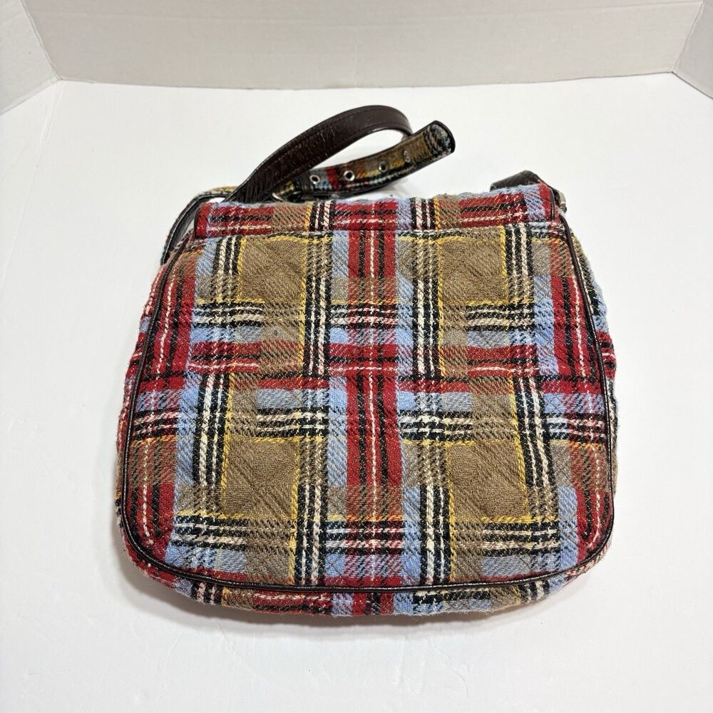 Vera Bradley Highland Plaid Crossbody/Shoulder Handbag Purse - Picture 4 of 11